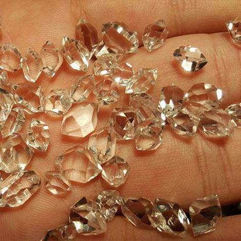 400 grams Double Terminated Quartz Crystal (Herkimer Diamond like)