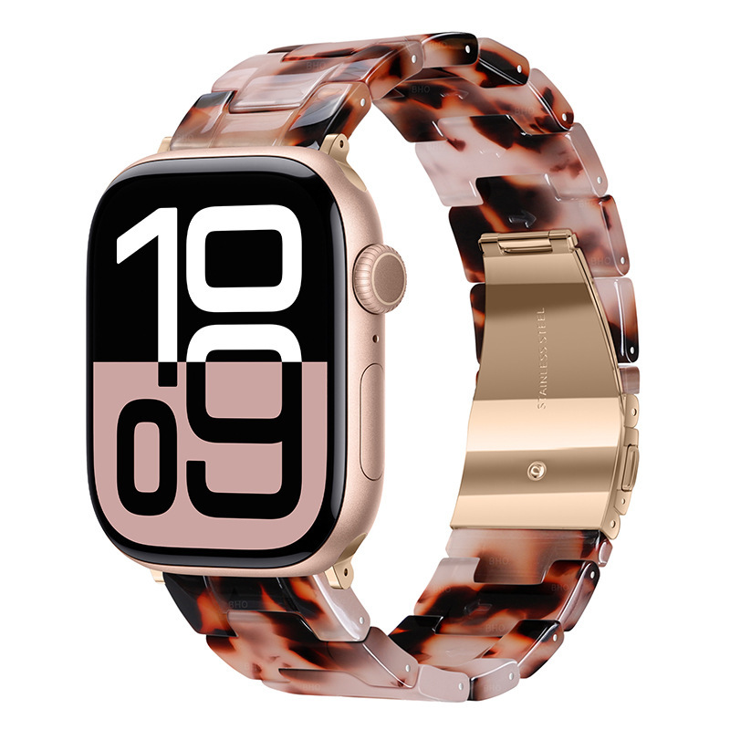 Resin Three-link Watch Strap Compatible With The Watch