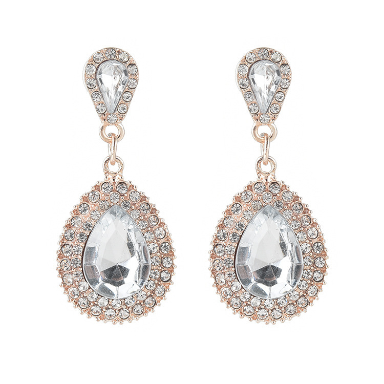 Women's Alloy Gemstone Earrings