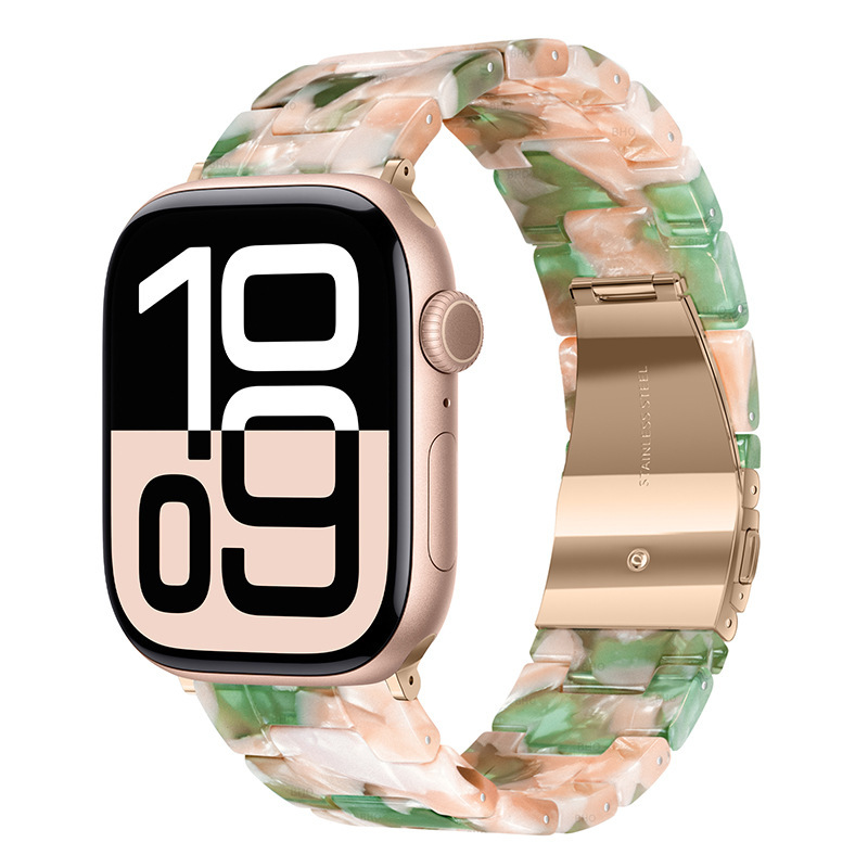 Resin Three-link Watch Strap Compatible With The Watch