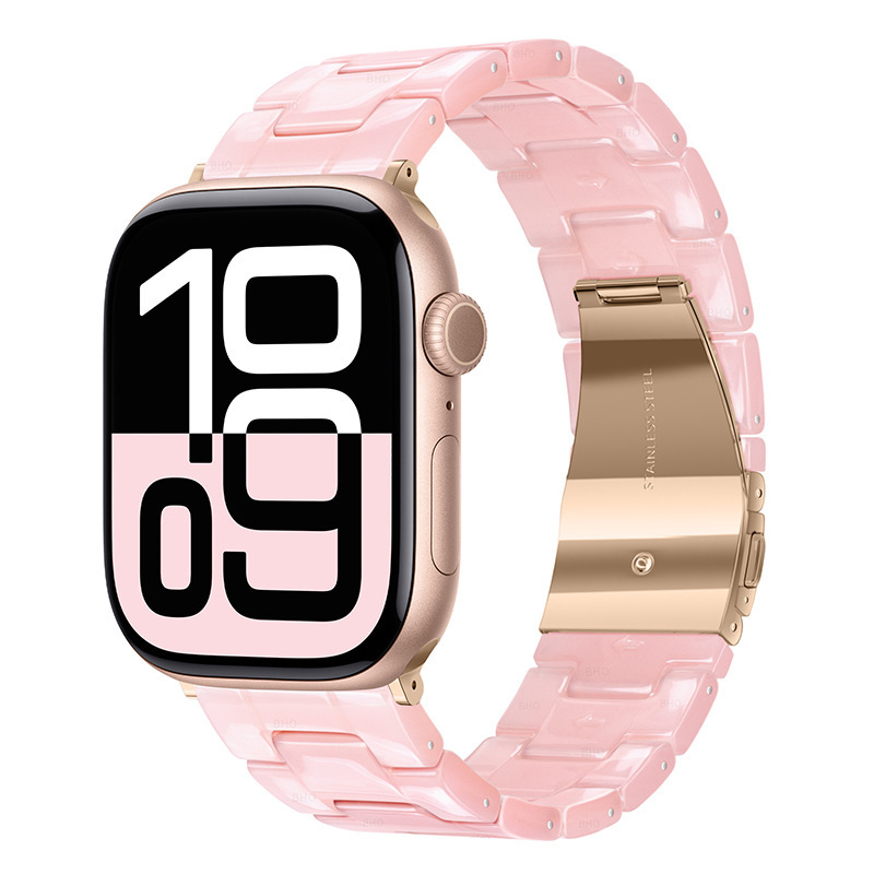 Resin Three-link Watch Strap Compatible With The Watch