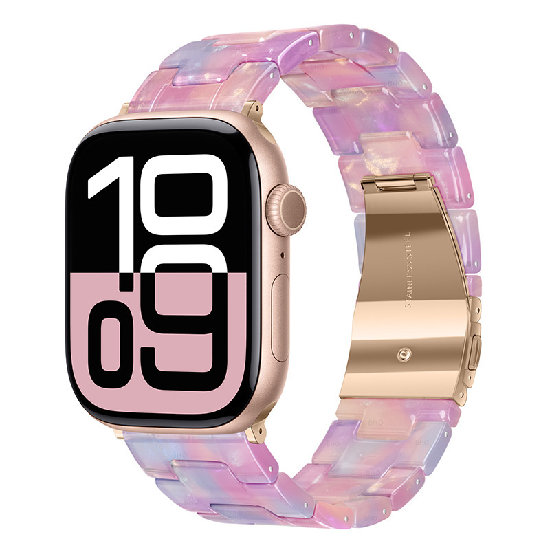 Resin Three-link Watch Strap Compatible With The Watch