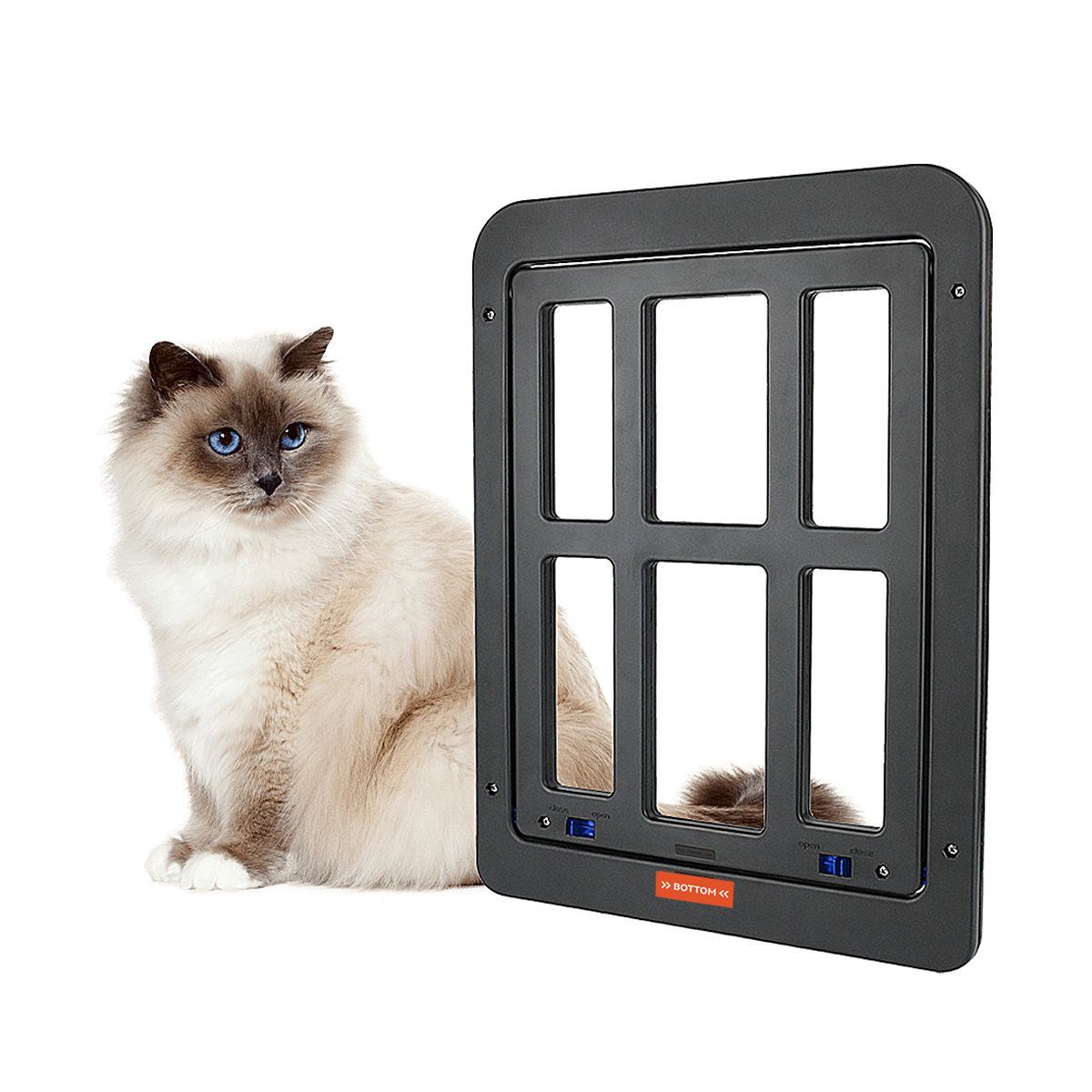 Screen Door Cat Flap Dog Door Free Entry And Exitgrid Pet Door