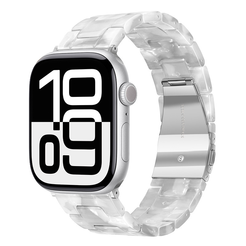 Resin Three-link Watch Strap Compatible With The Watch