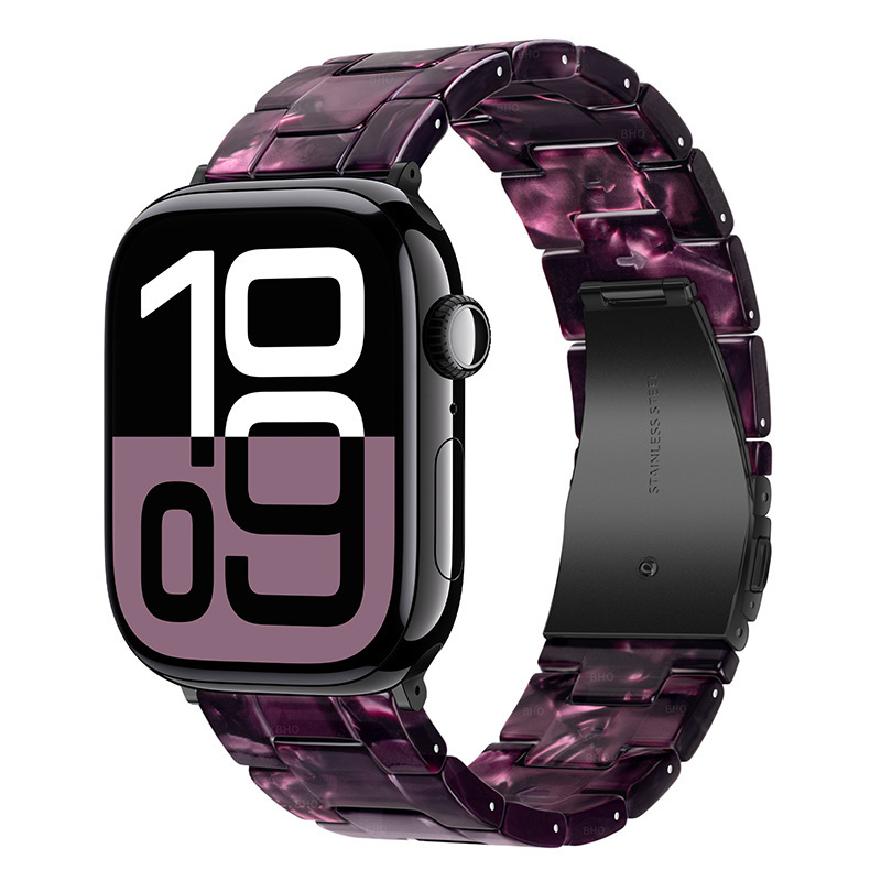 Resin Three-link Watch Strap Compatible With The Watch