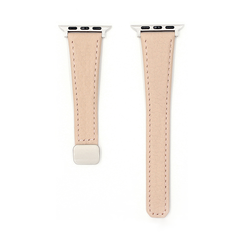 Litchi-pattern Genuine Leather Watch Strap For Watch Straps