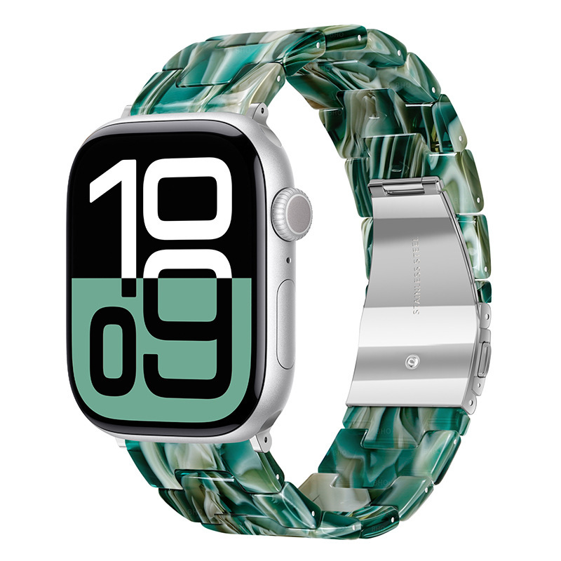 Resin Three-link Watch Strap Compatible With The Watch