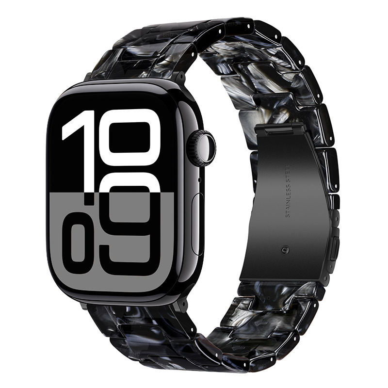 Resin Three-link Watch Strap Compatible With The Watch