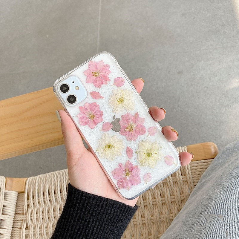 Pressed Flower Clear Phone Case