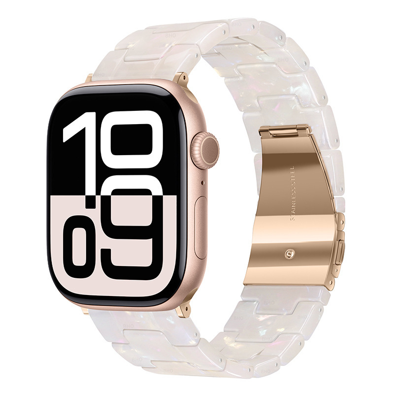 Resin Three-link Watch Strap Compatible With The Watch
