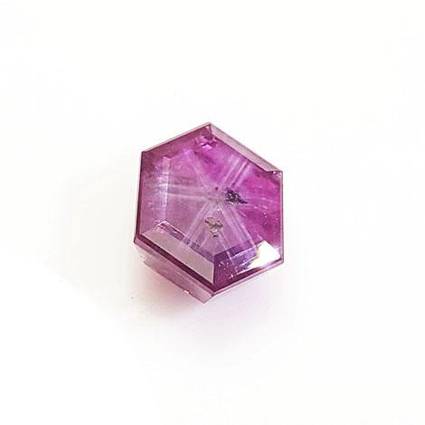 5.7 ct Natural Kashmir Sapphire Tripeche- Purple Sapphire - Star Sapphire