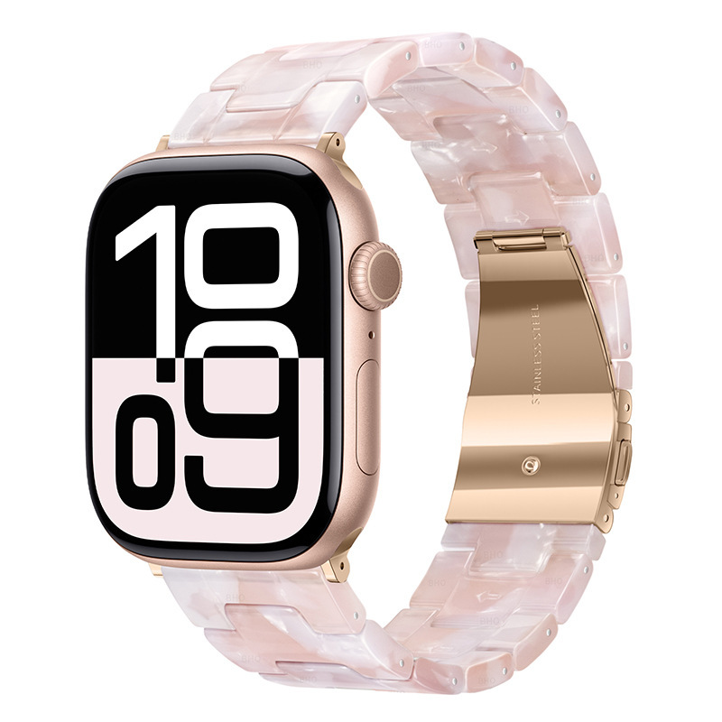 Resin Three-link Watch Strap Compatible With The Watch