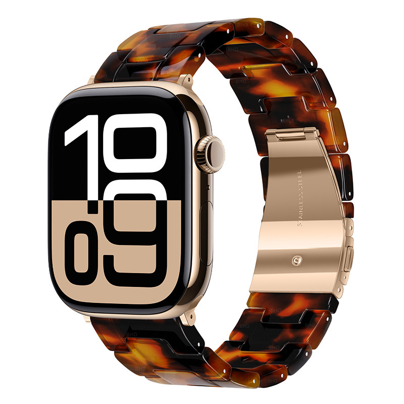 Resin Three-link Watch Strap Compatible With The Watch