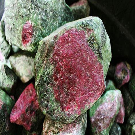 40 Killo Natura Rough Ruby on Zoisite