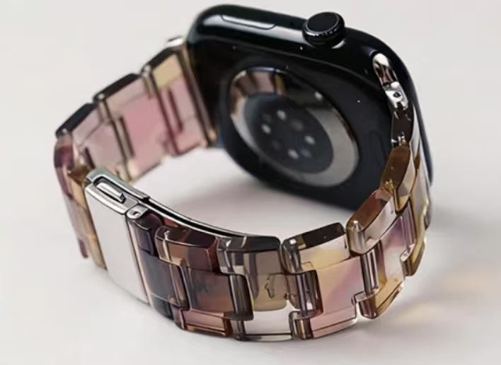 Resin Three-link Watch Strap Compatible With The Watch