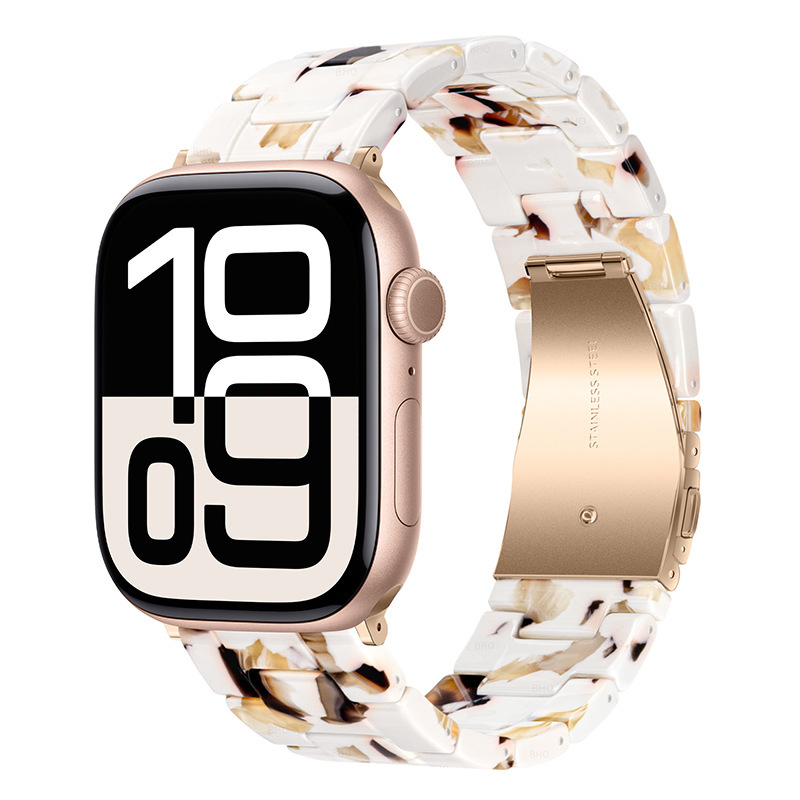 Resin Three-link Watch Strap Compatible With The Watch
